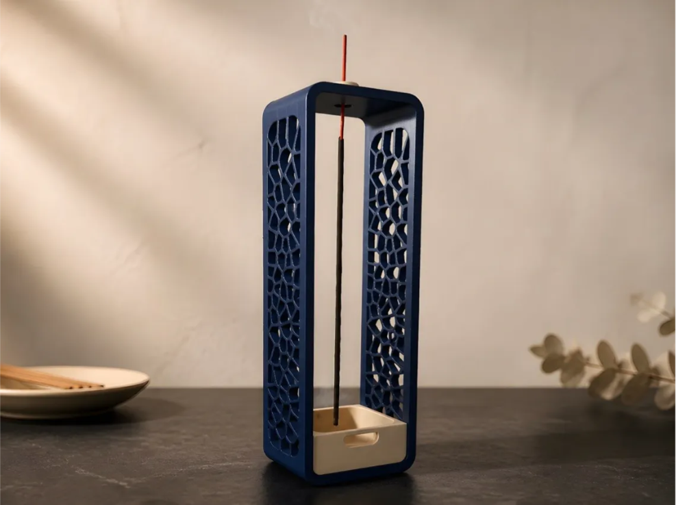 Porta-Incenso Voronoi XL — Queimador Moderno Impressão 3D