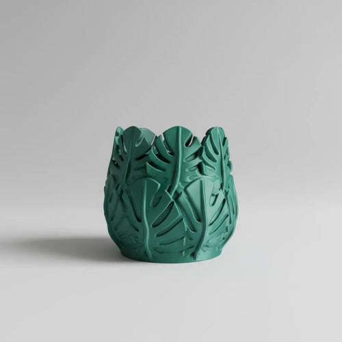 Kit de Vasos Decorativos para Plantas - Verdoso Escuro