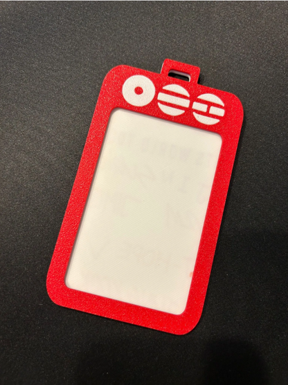 Chaveiro Porta-Photocard K-pop — Design Exclusivo Vermelho