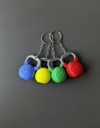 Kit 10 Chaveiros Academia - Kettlebell, Anilha e Halter Impressão 3D
