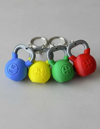 Kit 10 Chaveiros Academia - Kettlebell, Anilha e Halter Impressão 3D