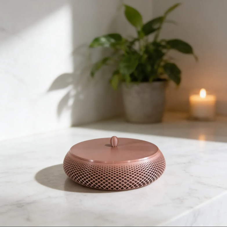 Tigela Travessa Com Tampa Pote Decoração Centro Mesa 20cm