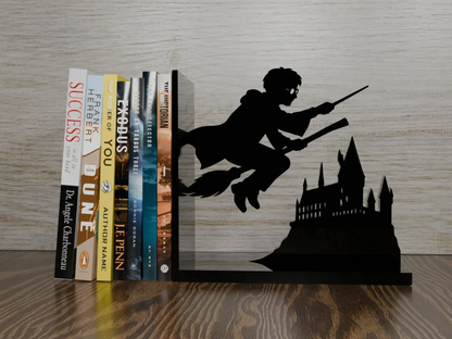 Suporte de Canto para Livros Harry Potter - Organizador Preto PLA 3D