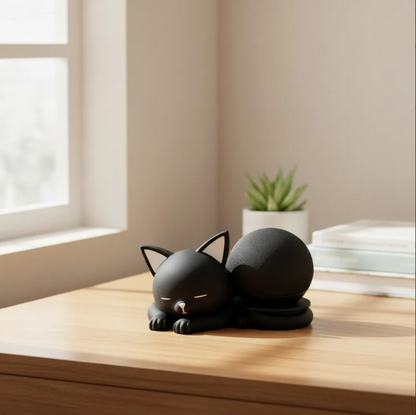 Suporte Alexa Echo Dot 5 Gato Decorativo Luxo - Impressão 3D