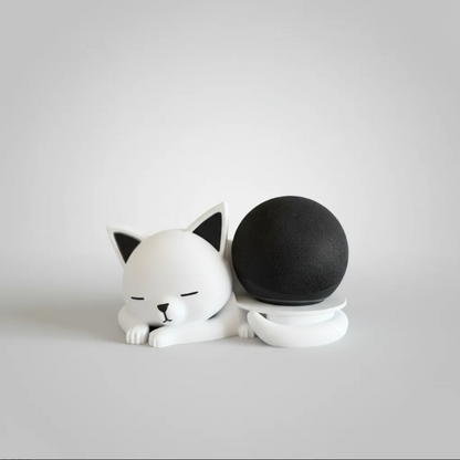 Suporte Alexa Echo Dot 5 Gato Decorativo Luxo - Impressão 3D
