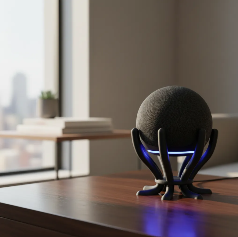 Suporte Alexa Echo Dot 5 Decorativo PLA 3D Luxo