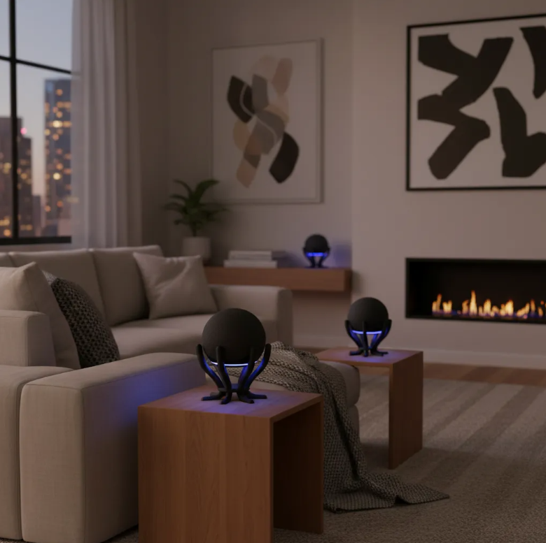 Suporte Alexa Echo Dot 5 Decorativo PLA 3D Luxo