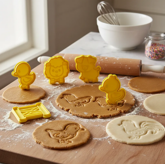Kit 10 Cortadores de Biscoito Fazenda - Massinha e Cookie PLA 3D