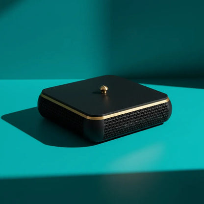 Caixa Decorativa Organizadora Luxo Com Detalhes Dourados Preto