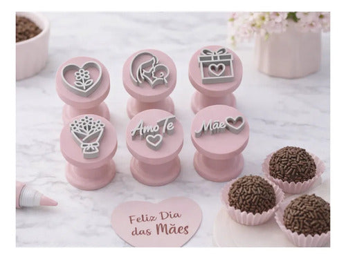 Kit de Carimbo para Docinhos - Dia das Mães