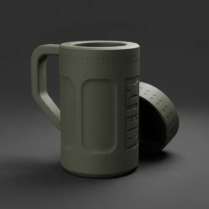 Porta Lata Tática Helix Charlie - Verde Escuro 330ml | Impressão 3D