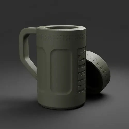 Porta Lata Tática Helix Charlie - Verde Escuro 330ml | Impressão 3D