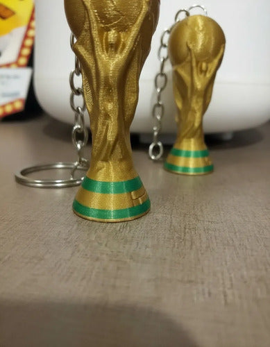 Kit 30 Chaveiros Taça Copa Do Mundo - Brinde Festa Futebol Dourad Dourado-escuro