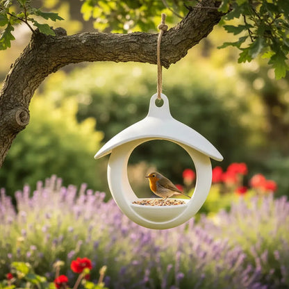 Alimentador Comedouro Passaro Passarinho Jardim Decoração Sem V M Marrom