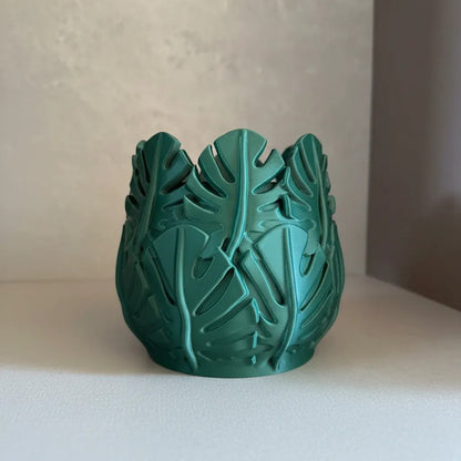Kit de Vasos Decorativos para Plantas - Verdoso Escuro