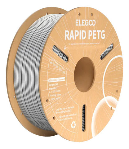 Filamento PETG Elegoo Rapid 1kg – Cinza