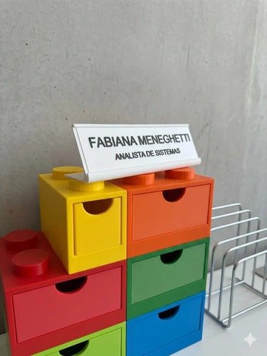 Placa de Mesa Personalizada — Nome e Profissão 3D