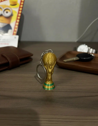 Kit 30 Chaveiros Taça Copa Do Mundo - Brinde Festa Futebol Dourad Dourado-escuro