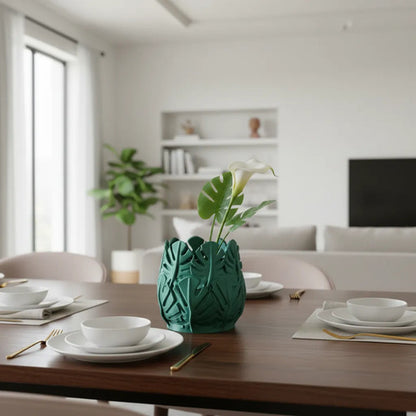 Kit de Vasos Decorativos para Plantas - Verdoso Escuro