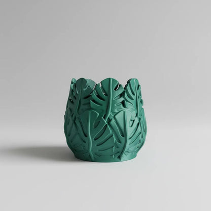 Kit de Vasos Decorativos para Plantas - Verdoso Escuro