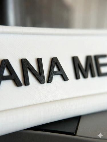 Placa de Mesa Personalizada — Nome e Profissão 3D