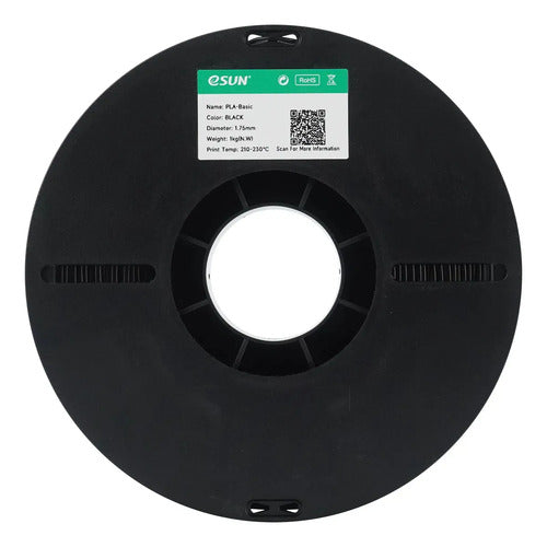 Filamento eSUN PLA Basic 1kg – Preto