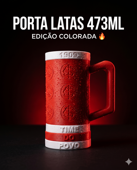 Porta Latas Sport Club Internacional 473ml Edição Exclusiva - Impressão 3D