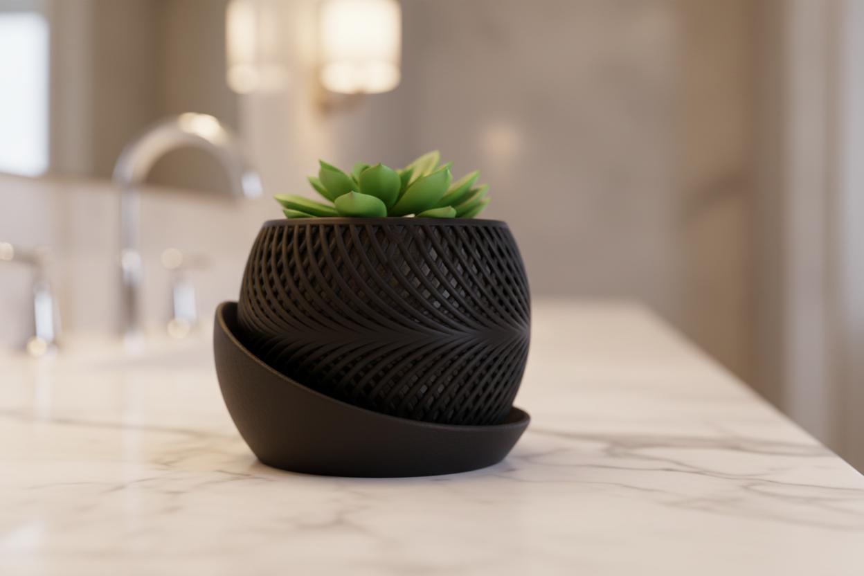 Drift Planter — Banheiro Luxo Preto