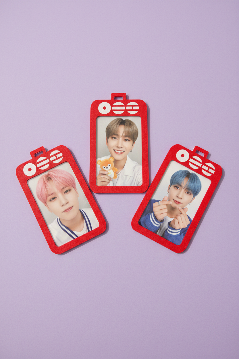 Porta-Photocard K-pop — Kit 3 Unidades