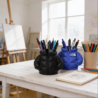 Porta Caneta Jaqueta Puffer - Preto