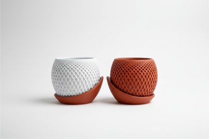 Polygon Planter Par — Studio Fundo Branco