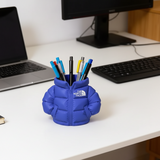 Porta Caneta Treco Lápis Divertido Organizador Casaco Puffer