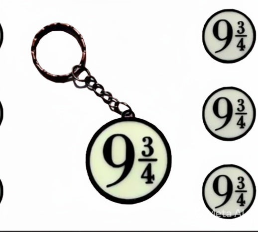 Kit 3 Chaveiros Harry Potter com Clicker - Impressão 3D
