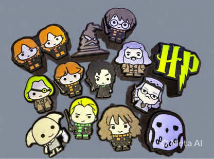 Kit 3 Chaveiros Harry Potter com Clicker - Impressão 3D